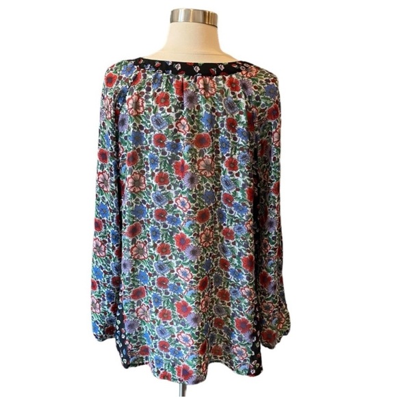 Nanette Lepore Floral Tunic Blouse Size 3X - Picture 8 of 11